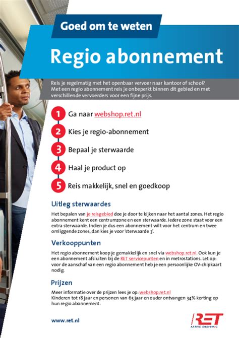 ret regio abonnement.